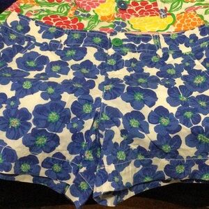 Floral Blue Women's Shorts